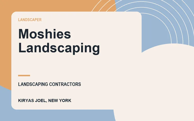 Moshies Landscaping in Kiryas Joel, New York