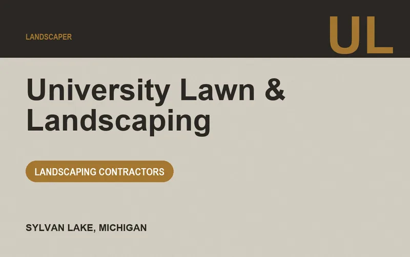 University Lawn & Landscaping in Sylvan Lake, Michigan