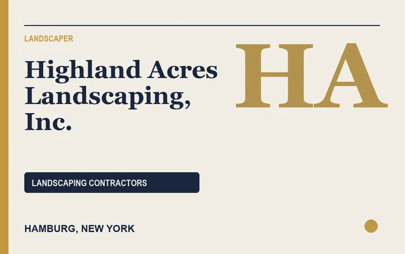 Highland Acres Landscaping, Inc. in Hamburg, New York