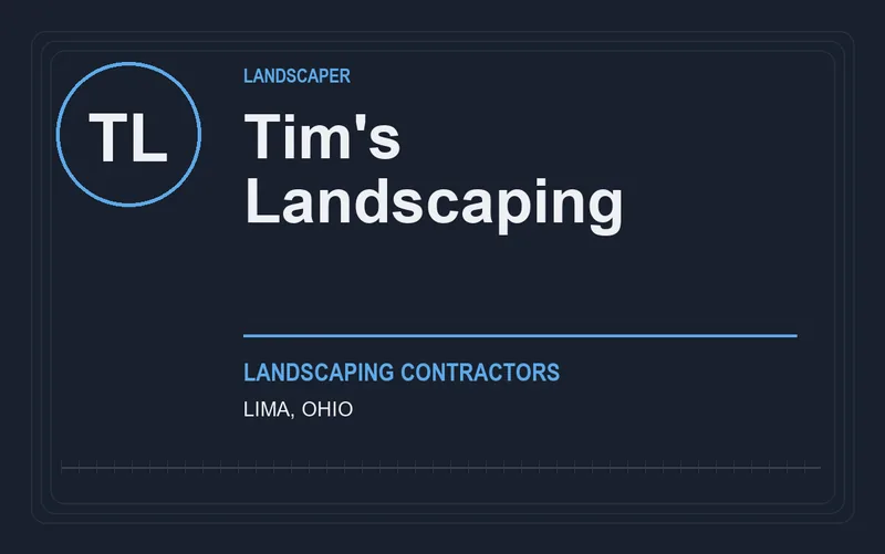 Tim's Landscaping in Lima, Ohio