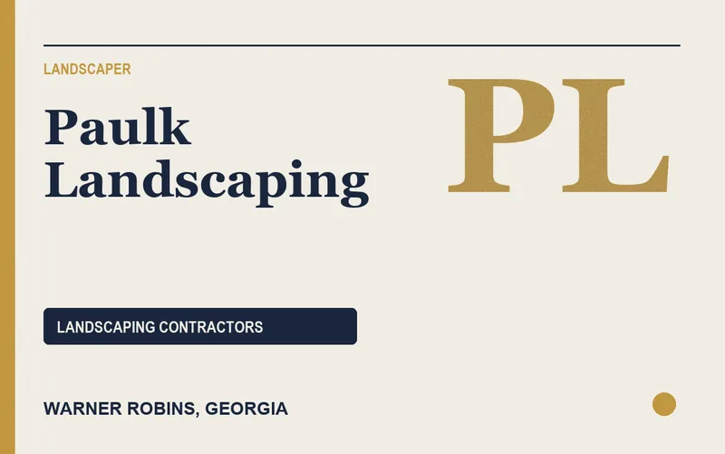 Paulk Landscaping in Warner Robins, Georgia