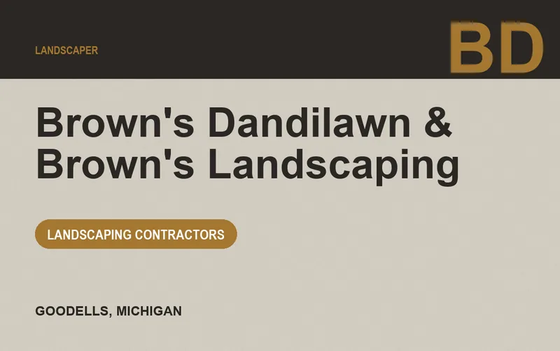 Brown's Dandilawn & Brown's Landscaping in Goodells, Michigan