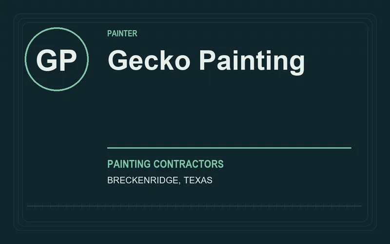 Gecko Painting in Breckenridge, Texas