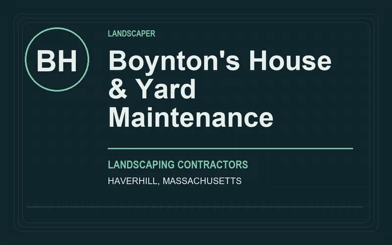 Boynton's House & Yard Maintenance in Haverhill, Massachusetts