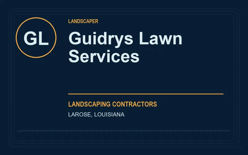 Guidrys Lawn Services in Larose, Louisiana