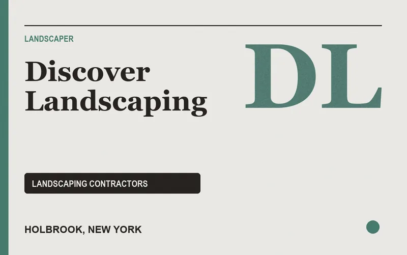 Discover Landscaping in Holbrook, New York