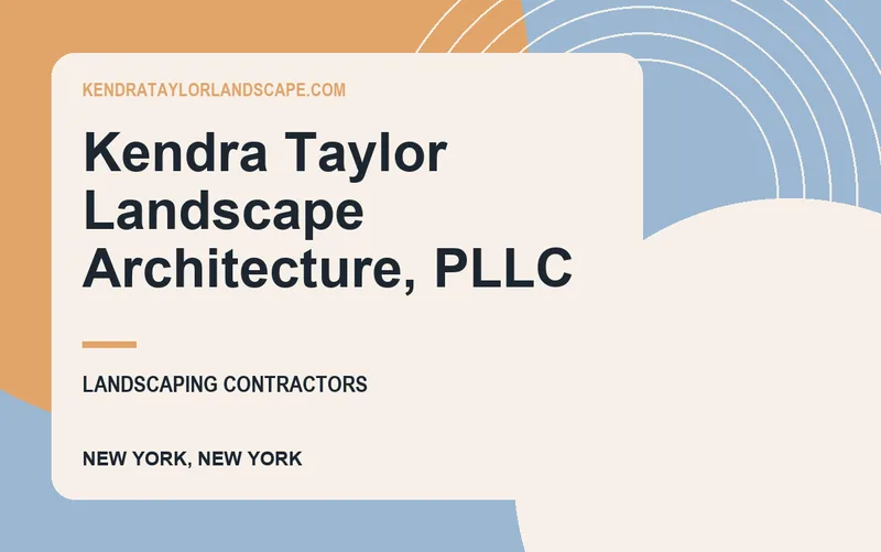 Kendra Taylor Landscape Architecture, PLLC in New York, New York