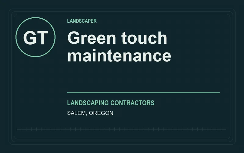 Green touch maintenance in Salem, Oregon