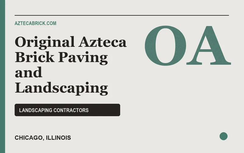 Original Azteca Brick Paving and Landscaping in Chicago, Illinois