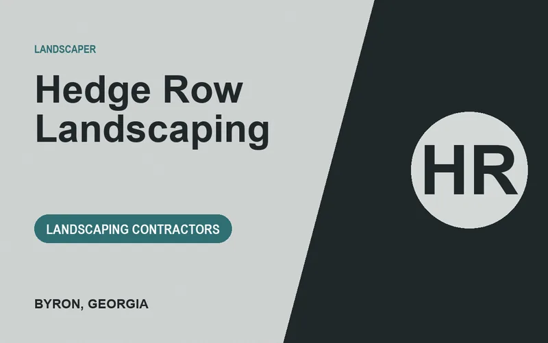 Hedge Row Landscaping in Byron, Georgia