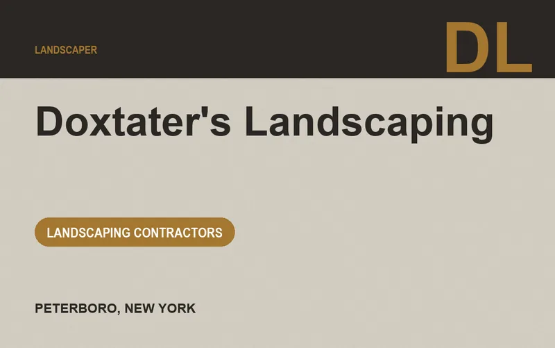 Doxtater's Landscaping in Peterboro, New York