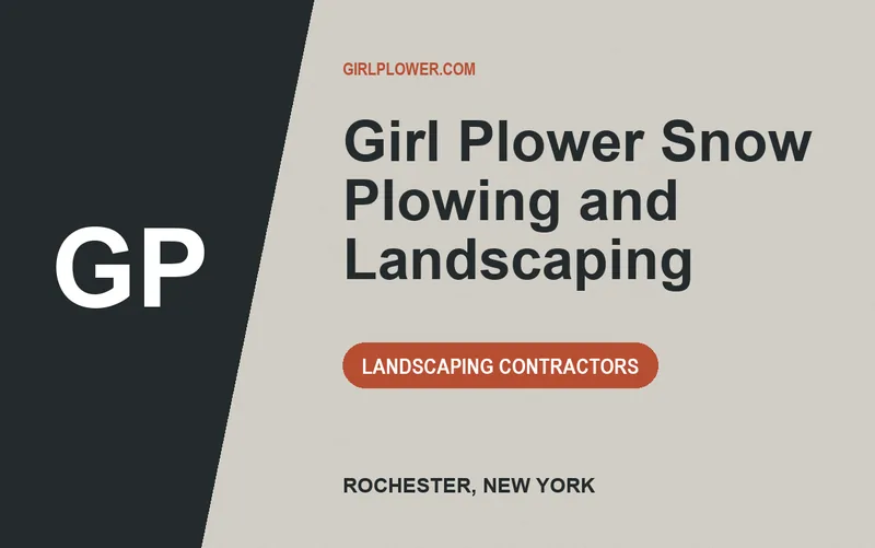 Girl Plower Snow Plowing and Landscaping in Rochester, New York