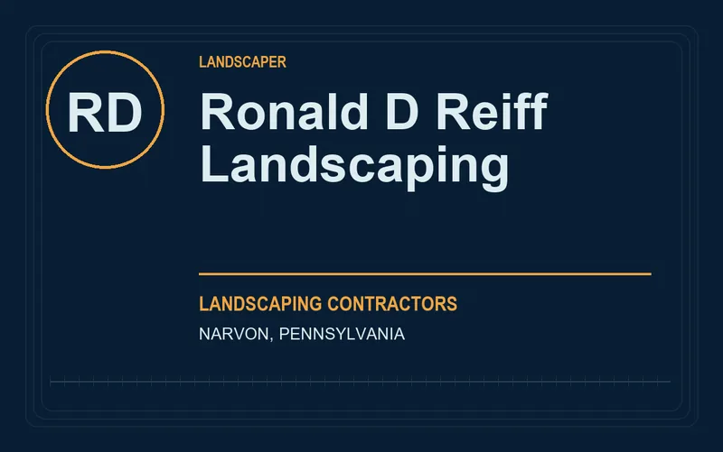 Ronald D Reiff Landscaping in Narvon, Pennsylvania
