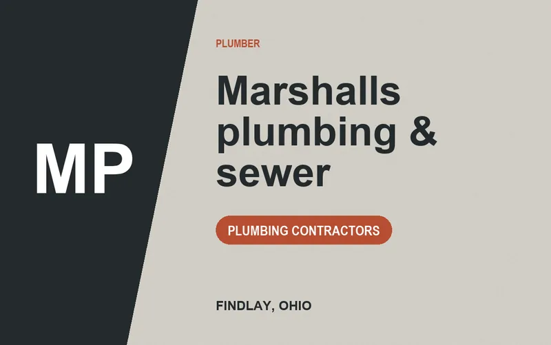 Marshalls plumbing & sewer in Findlay, Ohio