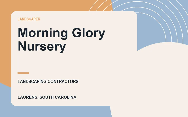 Morning Glory Nursery in Laurens, South Carolina