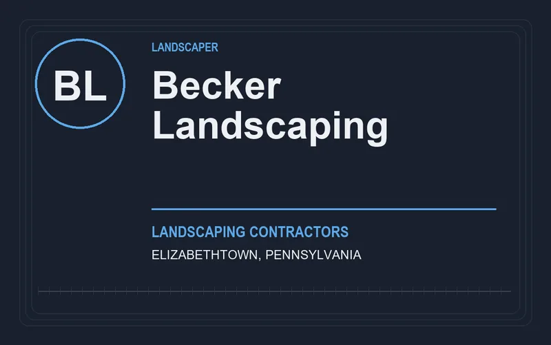 Becker Landscaping in Elizabethtown, Pennsylvania