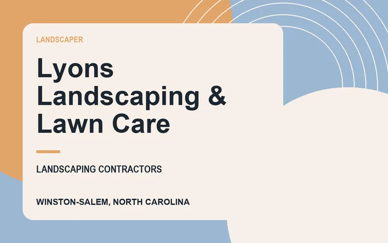 Lyons Landscaping & Lawn Care in Winston-Salem, North Carolina