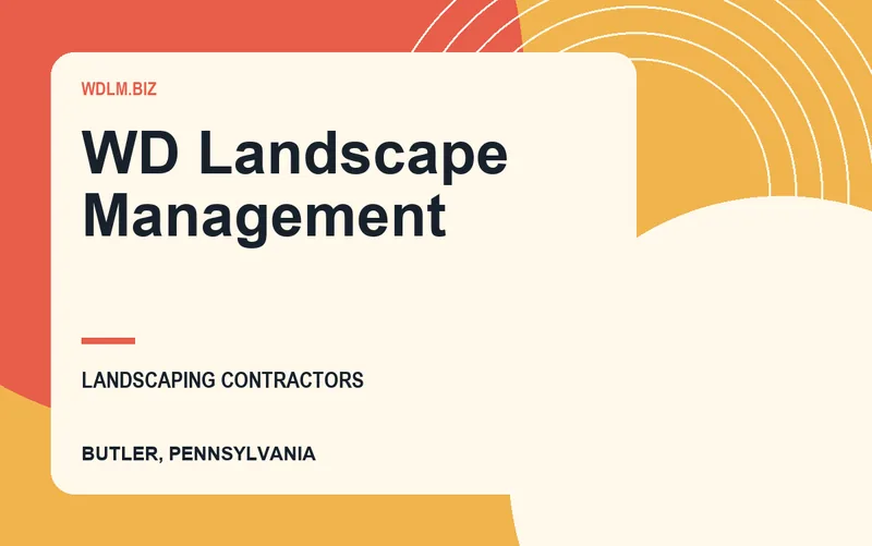 WD Landscape Management in Butler, Pennsylvania