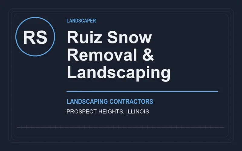 Ruiz Snow Removal & Landscaping in Prospect Heights, Illinois