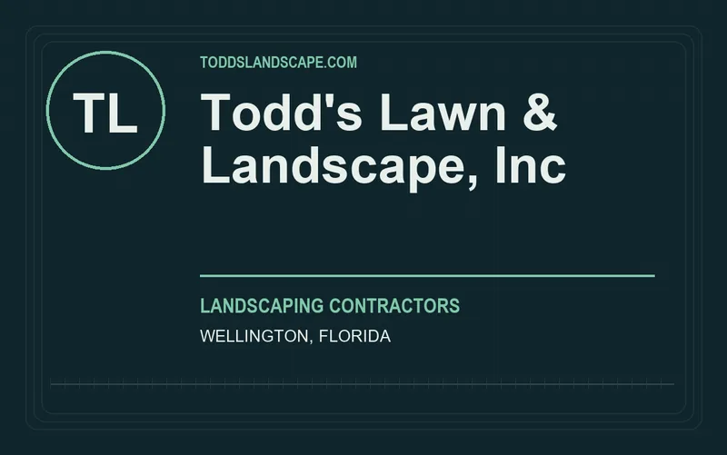 Todd's Lawn & Landscape, Inc in Wellington, Florida