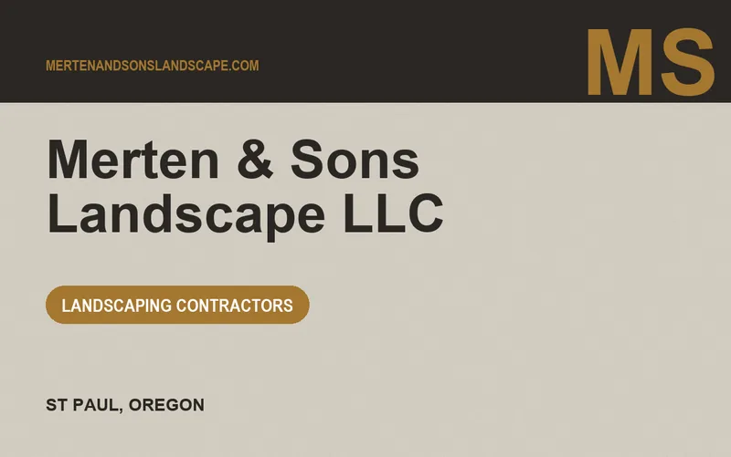 Merten & Sons Landscape LLC in St Paul, Oregon