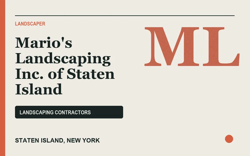 Mario's Landscaping Inc. of Staten Island in Staten Island, New York