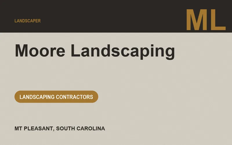 Moore Landscaping in Mt Pleasant, South Carolina