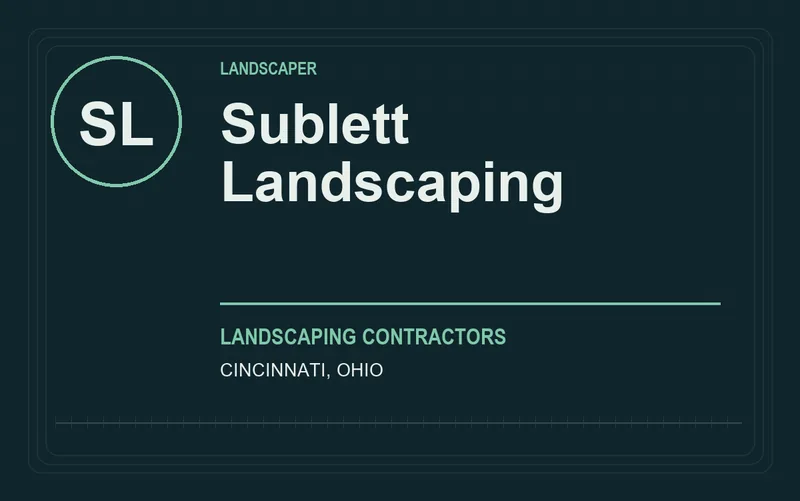 Sublett Landscaping in Cincinnati, Ohio