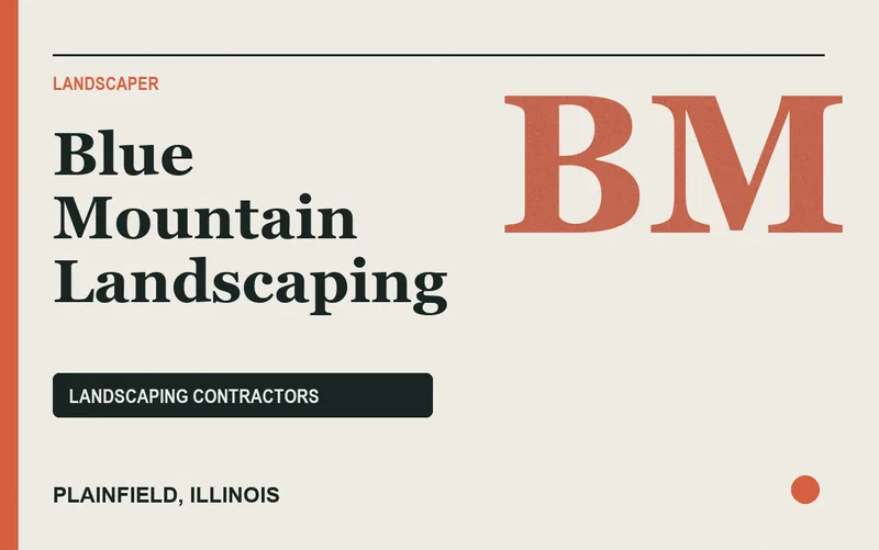 Blue Mountain Landscaping in Plainfield, Illinois