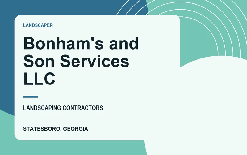 Bonham's and Son Services LLC in Statesboro, Georgia