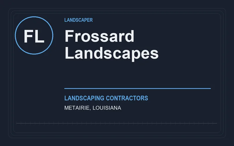 Frossard Landscapes in Metairie, Louisiana