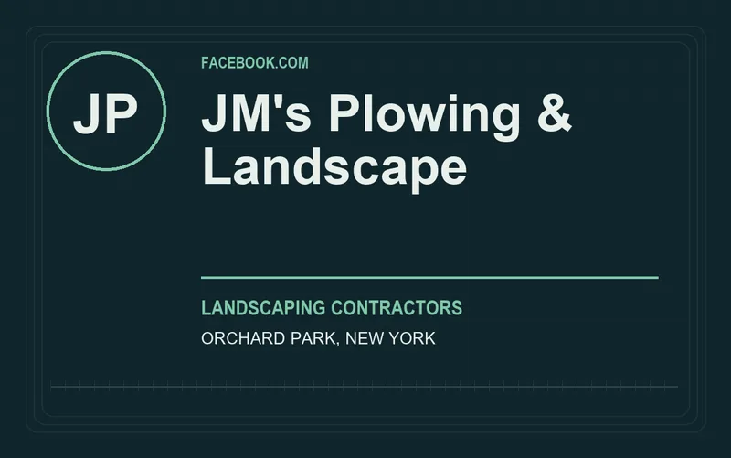 JM's Plowing & Landscape in Orchard Park, New York