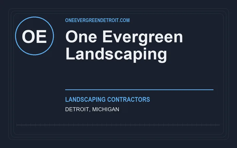 One Evergreen Landscaping in Detroit, Michigan