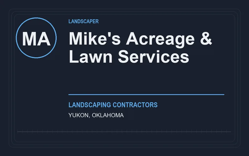 Mike's Acreage & Lawn Services in Yukon, Oklahoma