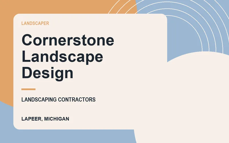 Cornerstone Landscape Design in Lapeer, Michigan