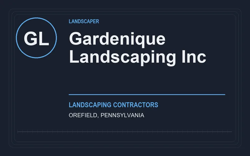 Gardenique Landscaping Inc in Orefield, Pennsylvania