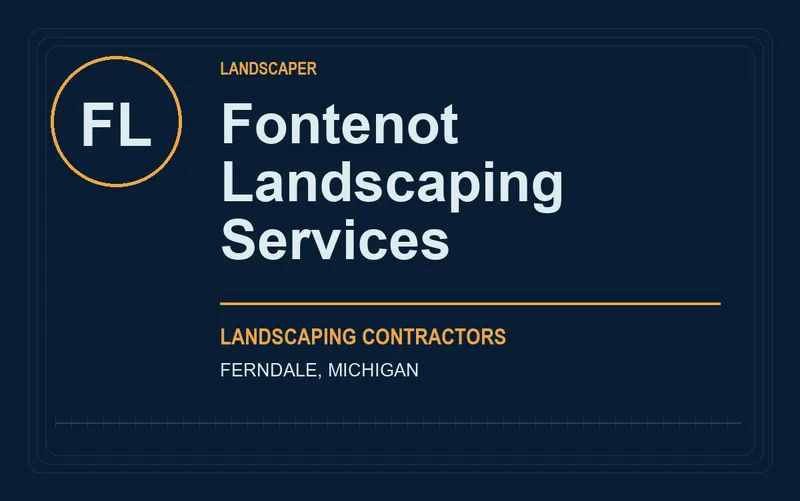 Fontenot Landscaping Services in Ferndale, Michigan