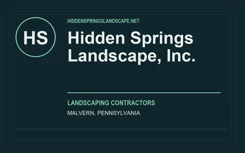 Hidden Springs Landscape, Inc. in Malvern, Pennsylvania