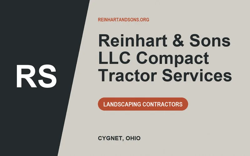 Reinhart & Sons LLC Compact Tractor Services in Cygnet, Ohio