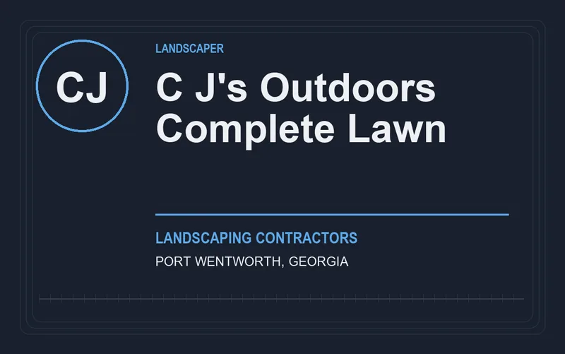 C J's Outdoors Complete Lawn in Port Wentworth, Georgia