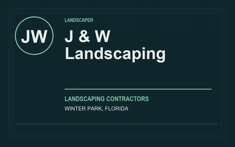 J & W Landscaping in Winter Park, Florida