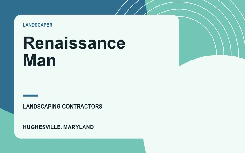 Renaissance Man in Hughesville, Maryland