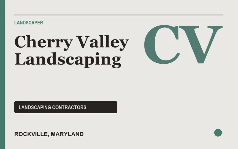 Cherry Valley Landscaping in Rockville, Maryland