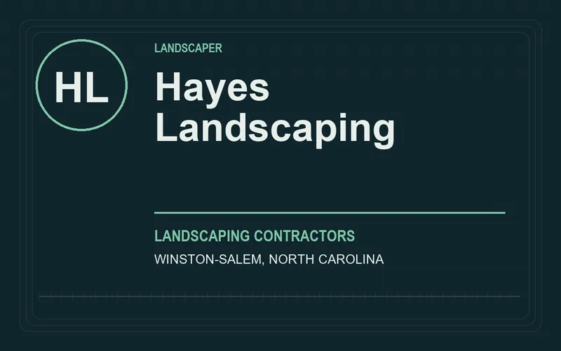 Hayes Landscaping in Winston-Salem, North Carolina