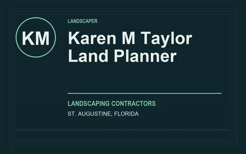 Karen M Taylor Land Planner in St. Augustine, Florida