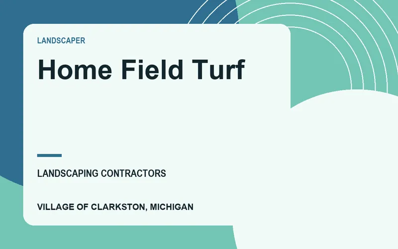 Home Field Turf in Village of Clarkston, Michigan