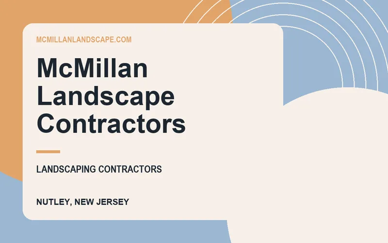 McMillan Landscape Contractors in Nutley, New Jersey