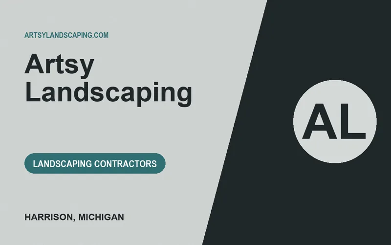 Artsy Landscaping in Harrison, Michigan