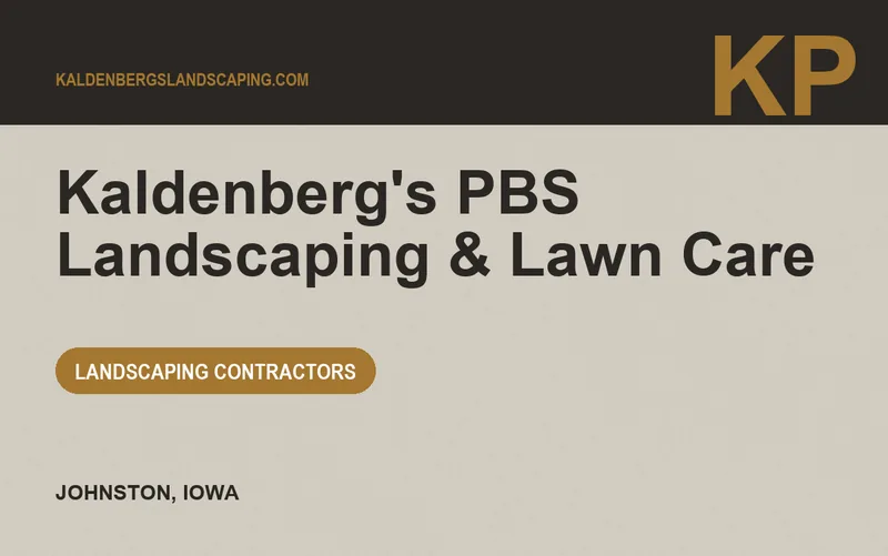 Kaldenberg's PBS Landscaping & Lawn Care in Johnston, Iowa