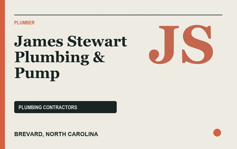 James Stewart Plumbing & Pump in Brevard, North Carolina